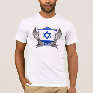 T-shirt Emblème du drapeau israélien