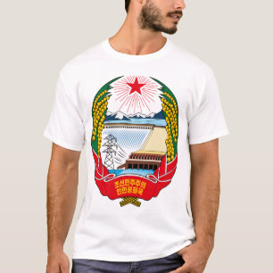 T-shirt emblème du nord de la Corée