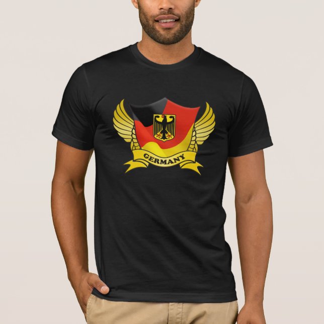 T-shirt Emblème du pavillon de l'Allemagne (Devant)