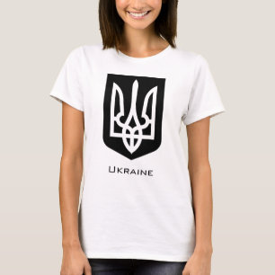 T-shirt Emblème graphique contemporain Tryzub de l'Ukraine