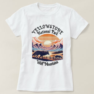 T-shirt Emblème majestueux du parc national de Yellowstone
