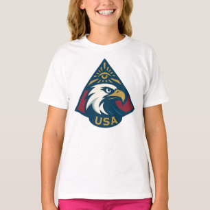 T-shirt Emblème pyramidal de l'aigle américain — Oeil de l
