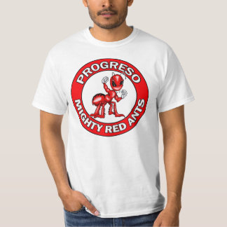 T-shirt Emblème rond de fourmis rouges de Progreso