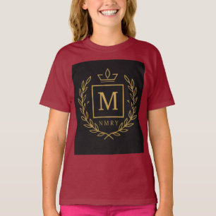 T-shirt "Emblème Royal NMKY – Monogramme M Dessin de Blaso