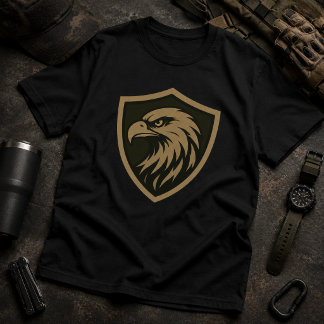 T-shirt Emblème Tactique Aigle Bouclier