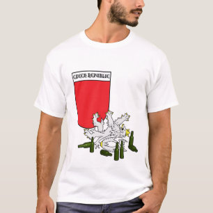 T-shirt Emblème tchèque avec le lion