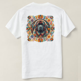 T-shirt emblème Terre-Neuve boho