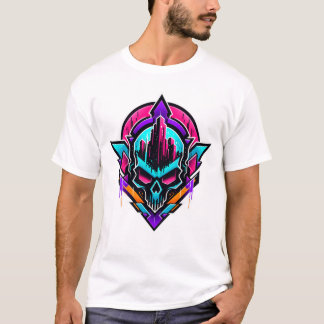 T-shirt Emblème Urbain Néon - Conception Graphique Audacie