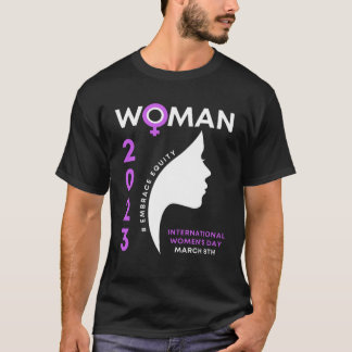 T-shirt Embrace Equity Happy International Women's Day 202