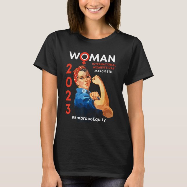 T-shirt Embrace Equity International Women's Day 2023 (Devant)