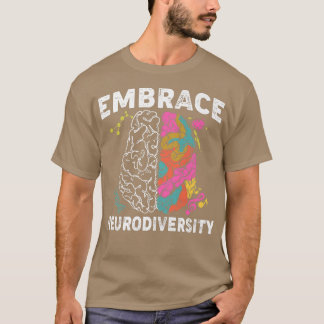 T-shirt Embrace Neurodiversity ADHD Autism Awareness Premi