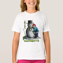T-shirt Embracing Winter’s Warmth and Joy