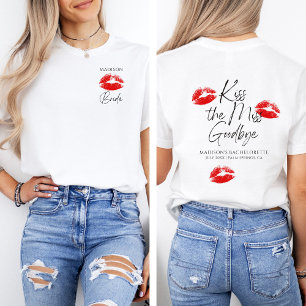 T-shirt Embrasse La Mariée Miss Goodbye Personnalisable