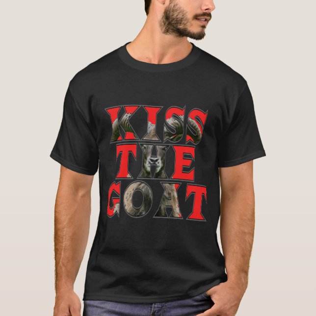 T-shirt Embrasse le vieux logo de la chèvre (Devant)