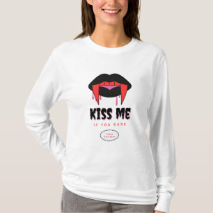 T-shirt Embrasse-moi Dracula Sweatshirt Halloween Vampire 
