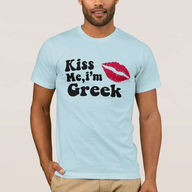 T-shirt Embrasse-moi Grec (Devant)