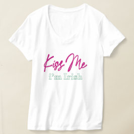 T-shirt 'embrasse-moi, je suis irish'