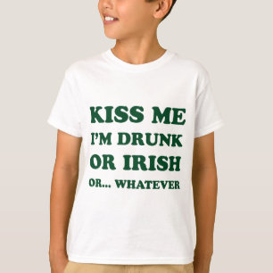 T-shirt Embrasse-Moi Je Suis Irlandais Ou Irlandais