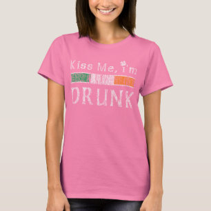 T-shirt Embrasse-moi je suis ivre
