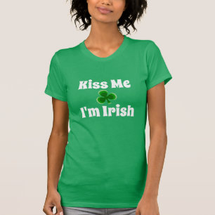 T-shirt Embrasse-moi je suis Jour de la St Patrick irlanda
