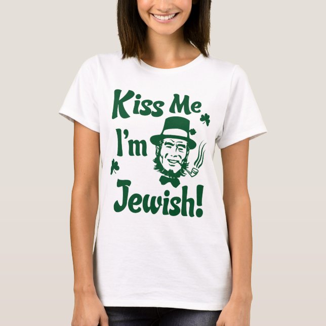 T-shirt Embrasse-moi, je suis juif (Devant)