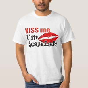 T-shirt Embrasse-moi Je suis juif