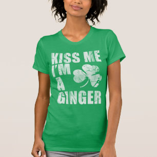 T-shirt Embrasse-moi Je suis un gingembre