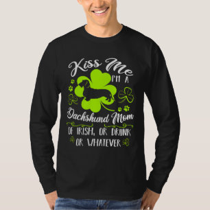 T-shirt Embrasse-Moi Je Suis Une Maman Dachshund D'Irlanda
