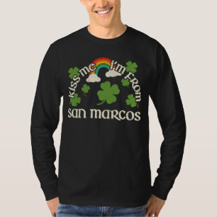 T-shirt Embrasse-moi Shamrock Ville St Patrick's Day San