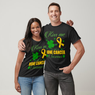 T-shirt Embrasse-Moi Survivant du Cancer des Os Cadeau de 