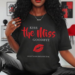 T-shirt Embrasser la demoiselle d'adieu Enterrement de vie