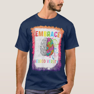 T-shirt Embrasser la neurodiversité - Cerveau Embrasser l'