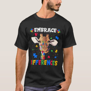 T-shirt Embrasser les Différences Puzzle de la Tête de Gir