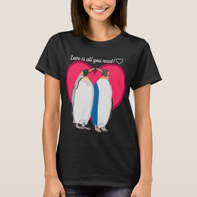 T-shirt "embrasser" les pingouins du roi (Devant)