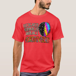 T-shirt Embrassez la Neurodiversité TDAH Sensibilisation O