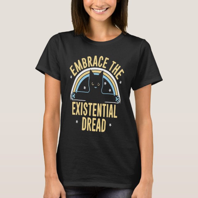 T-shirt Embrassez Le Chat De Feu Existentiel (Devant)