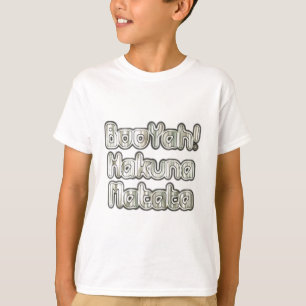 T-shirt Embrassez le moment : Hakuna Matata Ash Grey Texte