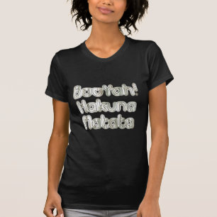 T-shirt Embrassez le moment : Hakuna Matata Ash Grey Texte