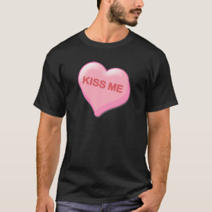 T-shirt Embrassez-moi coeur de sucrerie