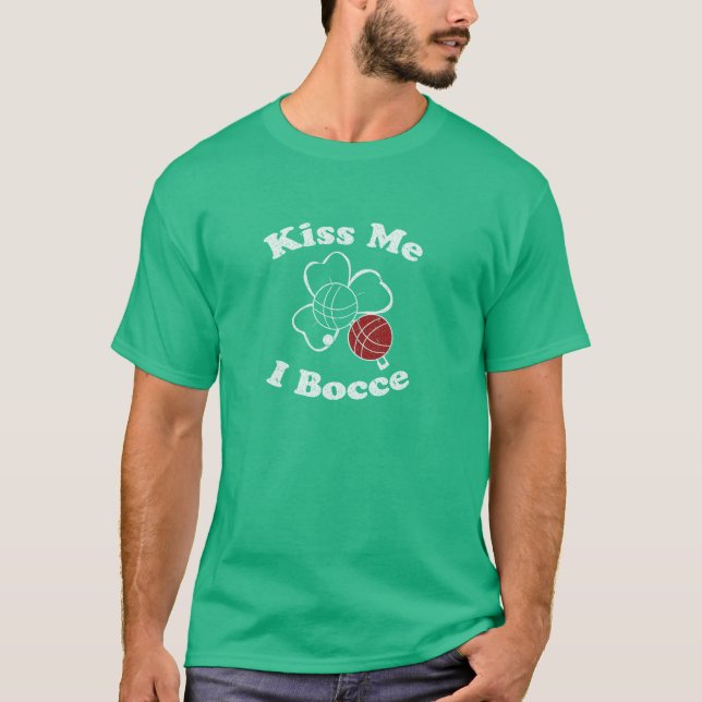 T-shirt Embrassez-moi, I Bocce T (Devant)