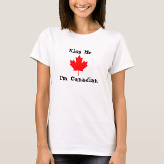 T-shirt Embrassez-moi, je suis canadien