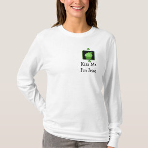 T-shirt Embrassez-moi, je suis Irlandais - Cupcake vert av