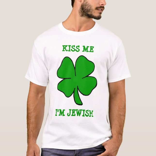 T-shirt Embrassez-moi, je suis juif (Devant)