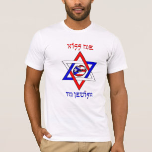 T-shirt Embrassez-moi, je suis juif - Porto Rico