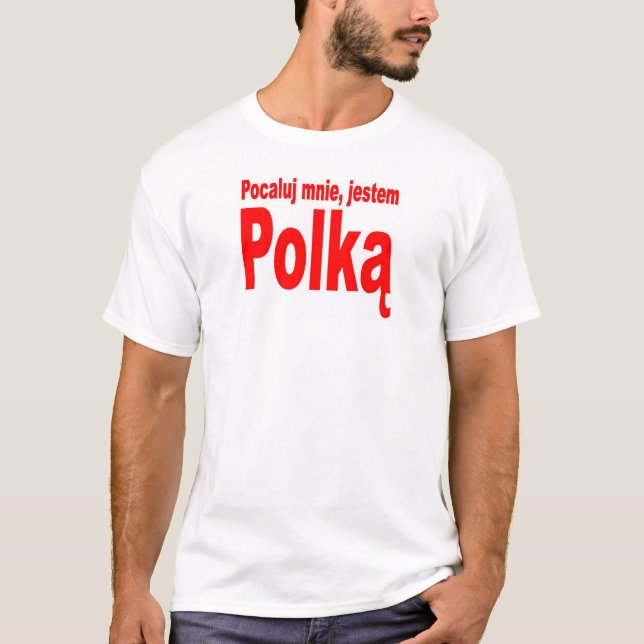 T-shirt Embrassez-moi, je suis polonais (Devant)