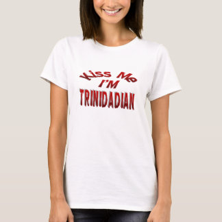 T-shirt Embrassez-moi, je suis trinidadien