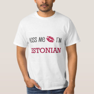 T-shirt Embrassez-moi que je suis ESTONIEN