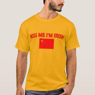 T-shirt Embrassez-moi que je suis irlandais ? ? ?