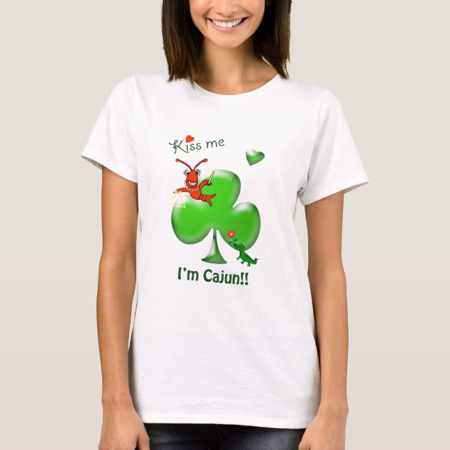 T-shirt Embrassez-moi que je suis le jour de St Patrick (Devant)