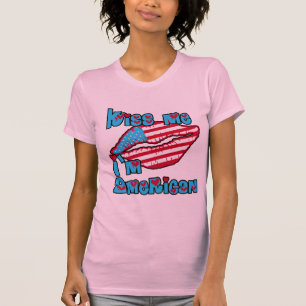 T-shirt Embrassez-moi que je suis les produits américains